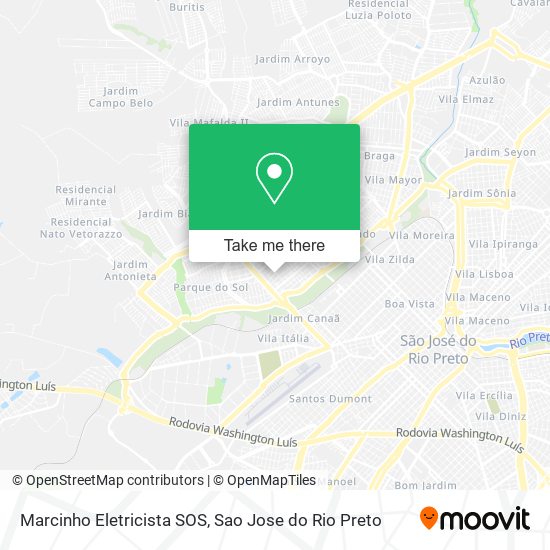 Marcinho Eletricista SOS map