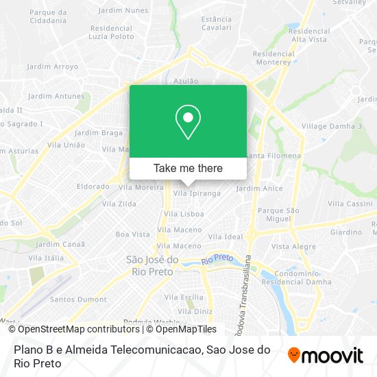 Plano B e Almeida Telecomunicacao map