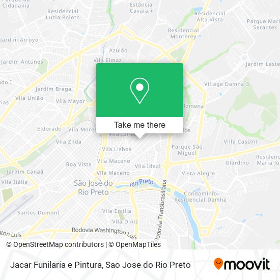 Jacar Funilaria e Pintura map
