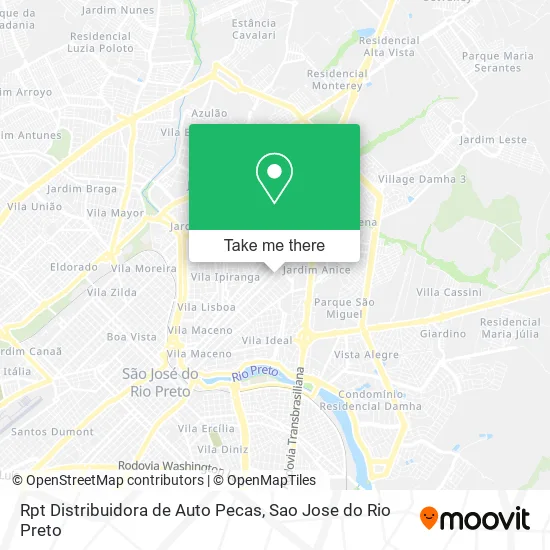 Rpt Distribuidora de Auto Pecas map