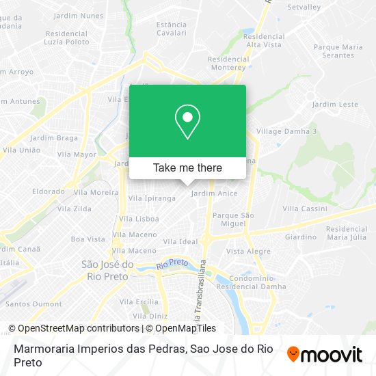 Marmoraria Imperios das Pedras map