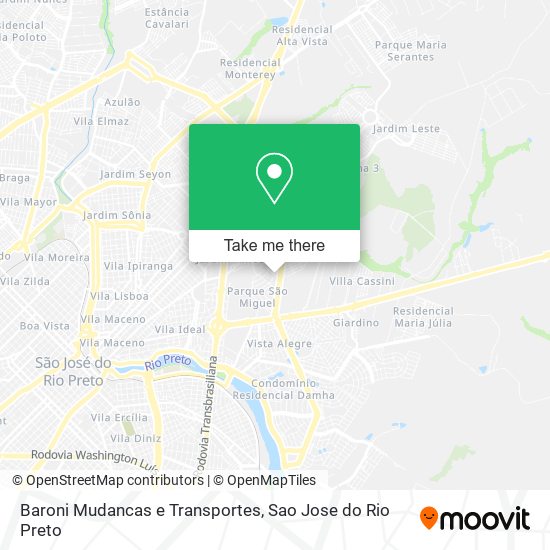 Baroni Mudancas e Transportes map