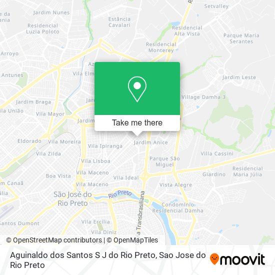 Aguinaldo dos Santos S J do Rio Preto map