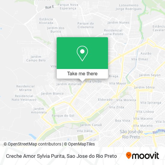 Creche Amor Sylvia Purita map