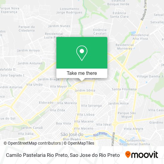 Camilo Pastelaria Rio Preto map