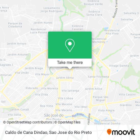 Caldo de Cana Dindao map