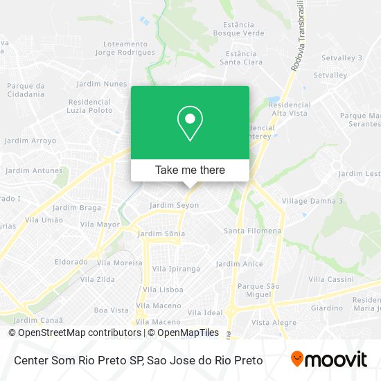 Center Som Rio Preto SP map