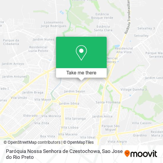 Paróquia Nossa Senhora de Czestochowa map