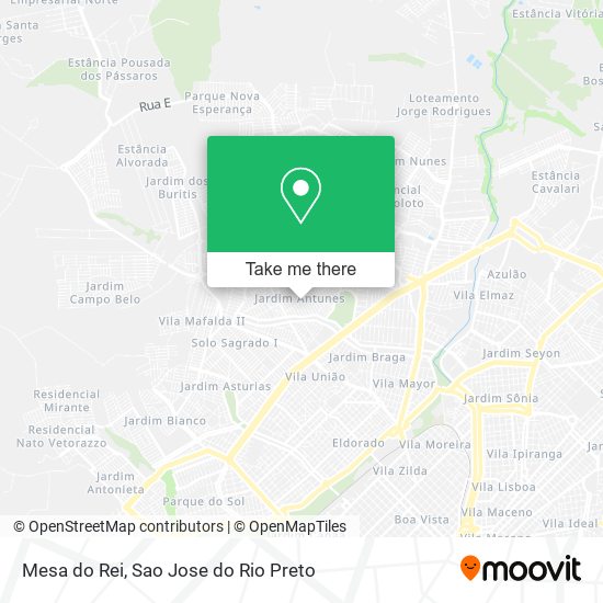 Mesa do Rei map