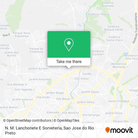 N. M. Lanchonete E Sorveteria map