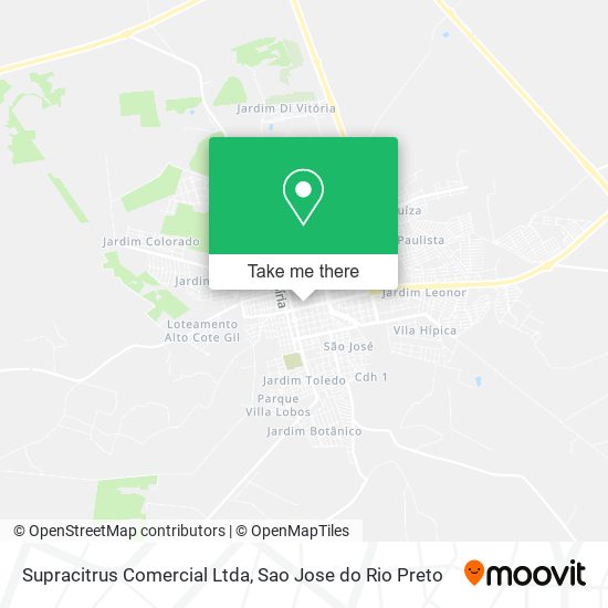 Supracitrus Comercial Ltda map