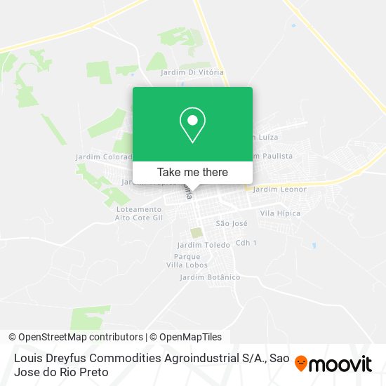 Mapa Louis Dreyfus Commodities Agroindustrial S / A.