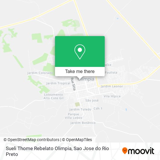 Sueli Thome Rebelato Olimpia map