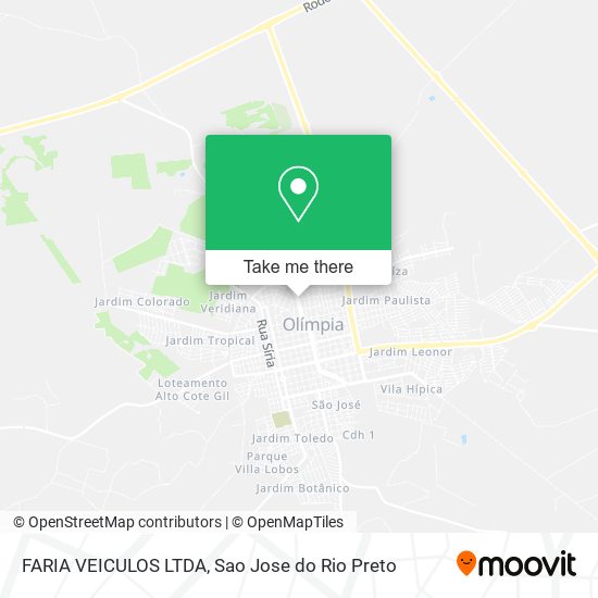 Mapa FARIA VEICULOS LTDA