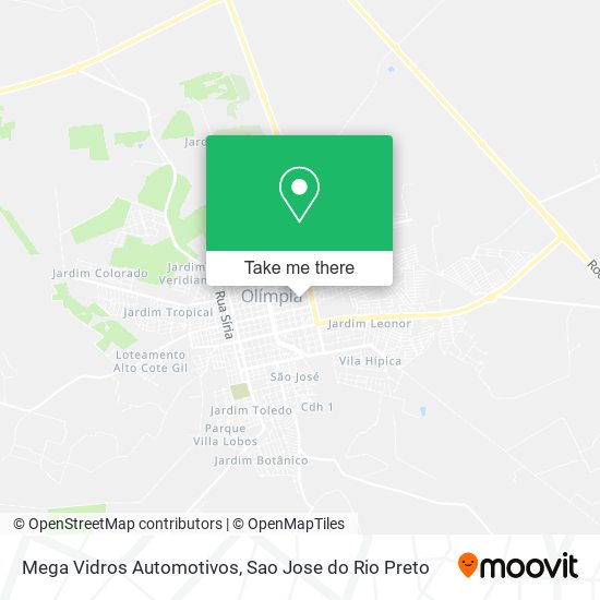 Mapa Mega Vidros Automotivos