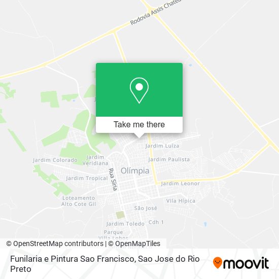 Funilaria e Pintura Sao Francisco map