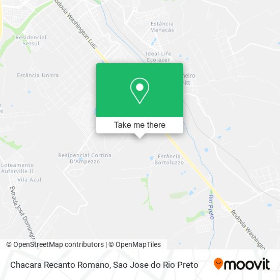 Chacara Recanto Romano map