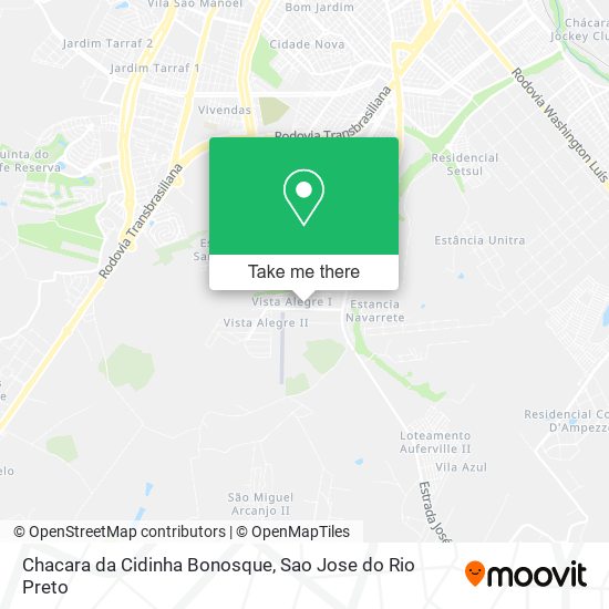 Chacara da Cidinha Bonosque map