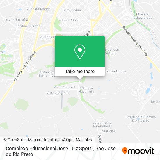 Mapa Complexo Educacional José Luíz Spotti'