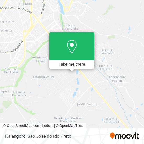 Kalangoró map
