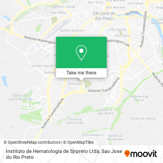 Instituto de Hematologia de Sjrpreto Ltda map