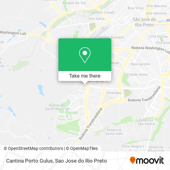 Mapa Cantina Porto Gulus