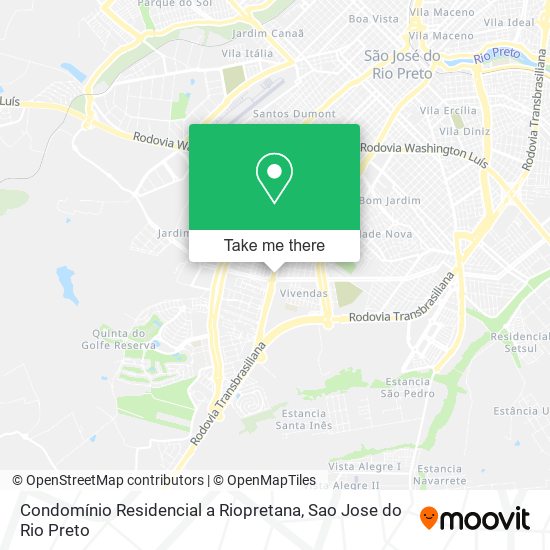Condomínio Residencial a Riopretana map