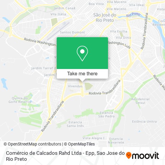 Comércio de Calcados Rahd Ltda - Epp map