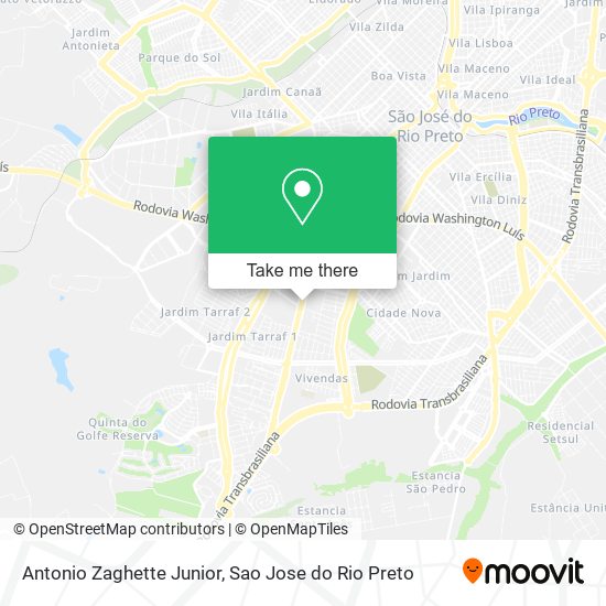 Antonio Zaghette Junior map