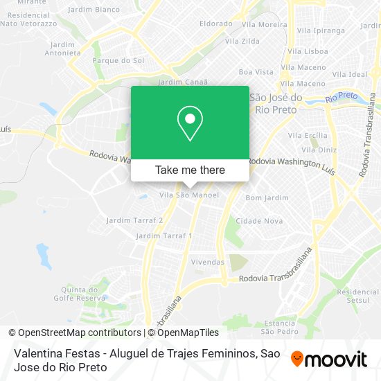 Valentina Festas - Aluguel de Trajes Femininos map
