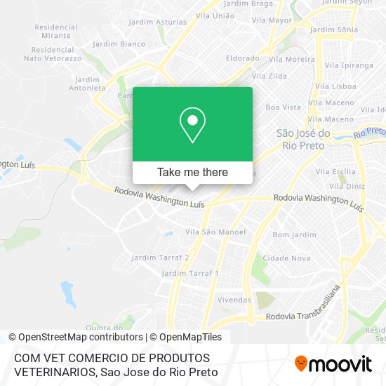 COM VET COMERCIO DE PRODUTOS VETERINARIOS map