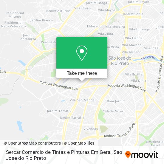 Sercar Comercio de Tintas e Pinturas Em Geral map