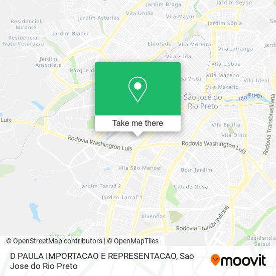 D PAULA IMPORTACAO E REPRESENTACAO map