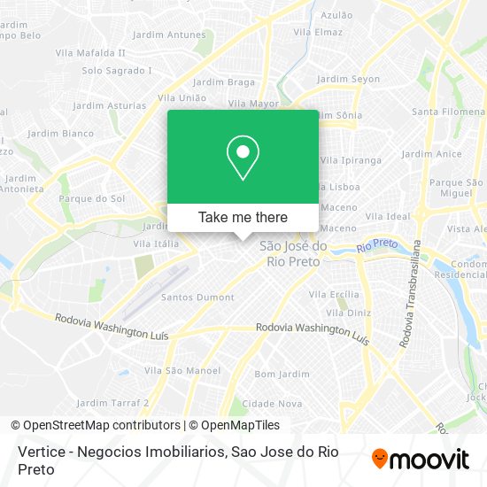 Vertice - Negocios Imobiliarios map