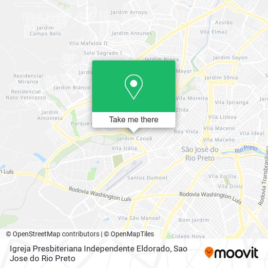 Igreja Presbiteriana Independente Eldorado map