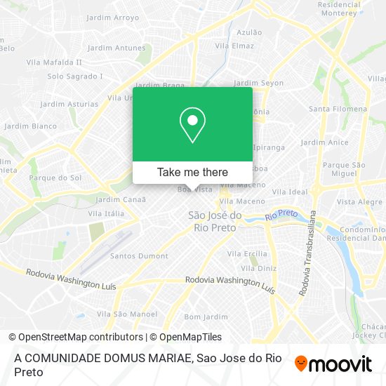 A COMUNIDADE DOMUS MARIAE map