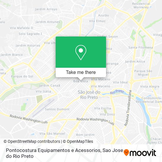 Pontocostura Equipamentos e Acessorios map