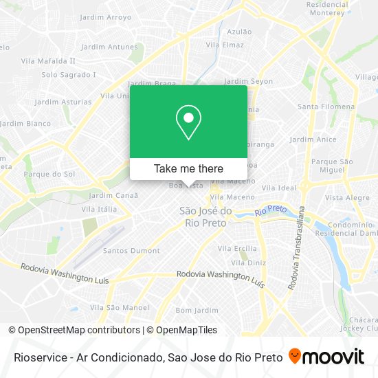 Mapa Rioservice - Ar Condicionado