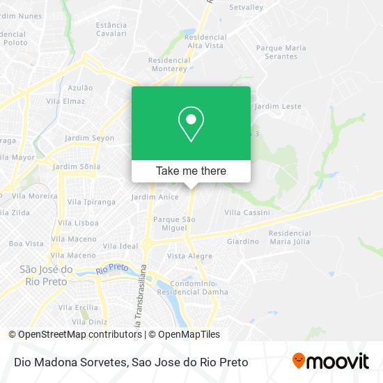 Dio Madona Sorvetes map