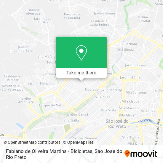 Fabiano de Oliveira Martins - Bicicletas map