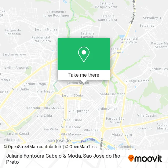 Mapa Juliane Fontoura Cabelo & Moda