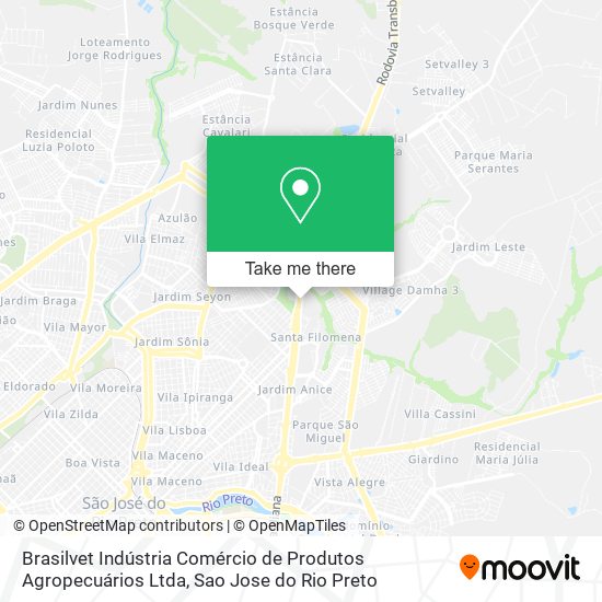 Mapa Brasilvet Indústria Comércio de Produtos Agropecuários Ltda