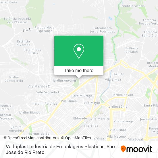Vadoplast Indústria de Embalagens Plásticas map