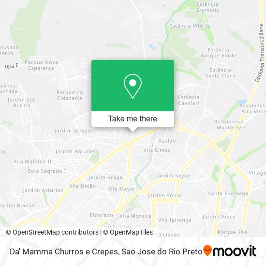 Mapa Da' Mamma Churros e Crepes