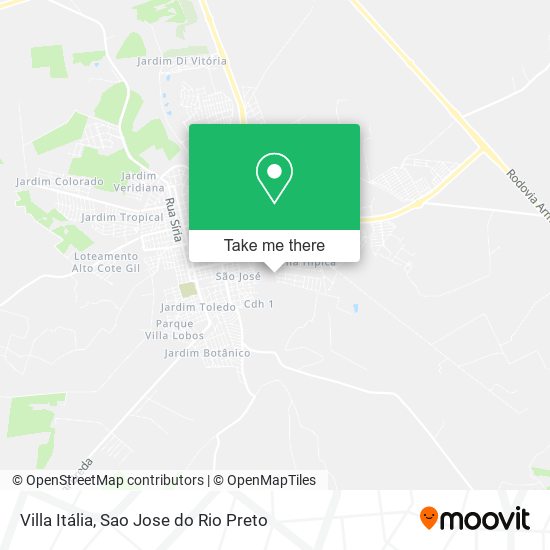 Villa Itália map