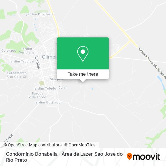 Condomínio Donabella - Àrea de Lazer map