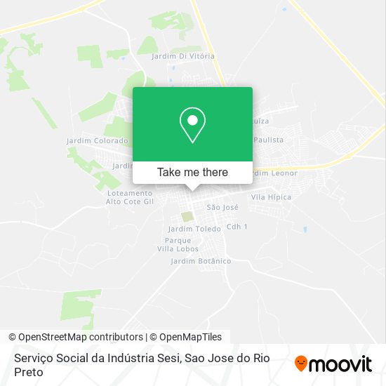 Serviço Social da Indústria Sesi map
