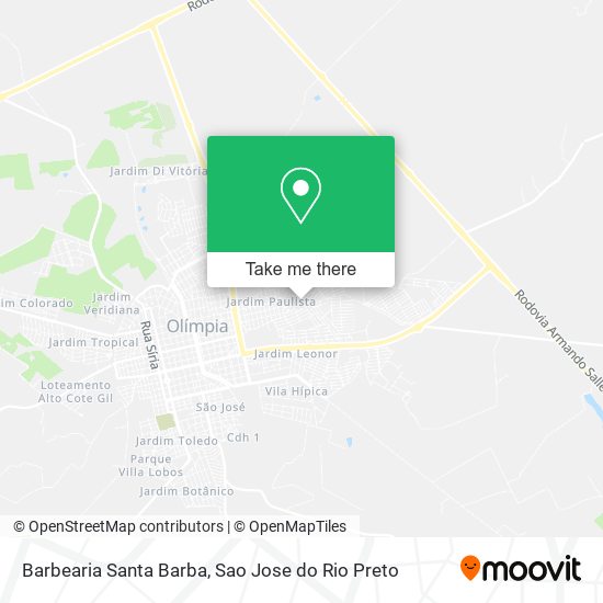 Barbearia Santa Barba map