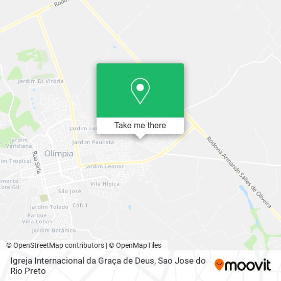 Igreja Internacional da Graça de Deus map