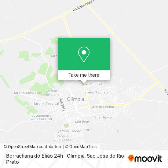 Borracharia do Élião 24h - Olimpia map